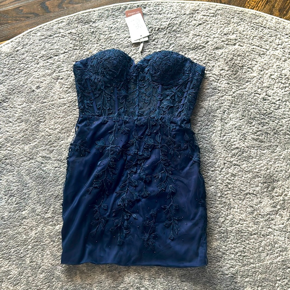 Navy Blue Prom Dress